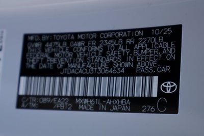 2026 Toyota Prius Plug-in Hybrid XSE Premium