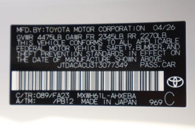2026 Toyota Prius Plug-in Hybrid SE