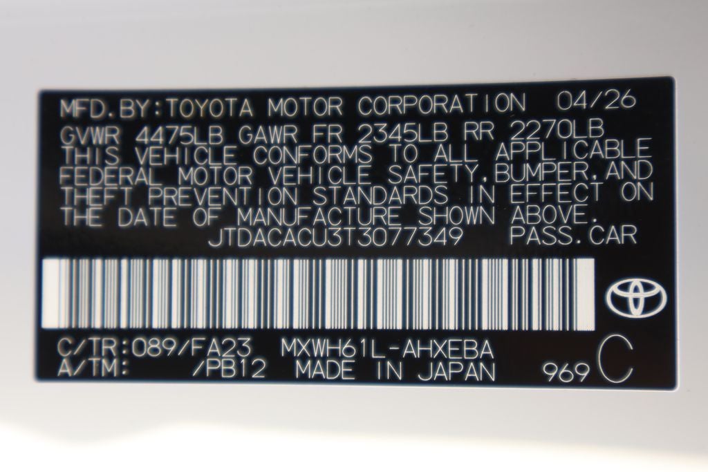 2026 Toyota Prius Plug-in Hybrid SE