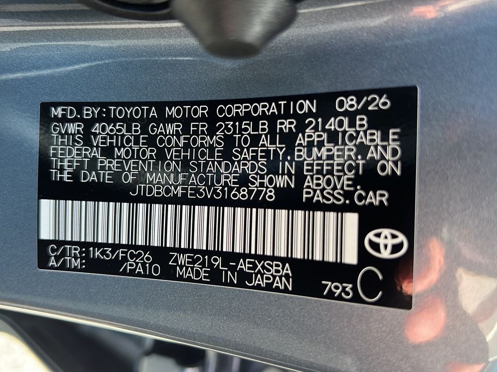 2027 Toyota Corolla Hybrid SE