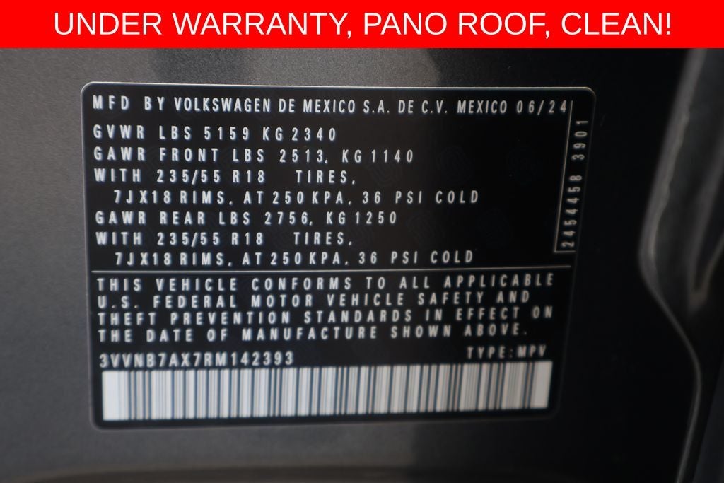 2024 Volkswagen Tiguan 2.0T SE