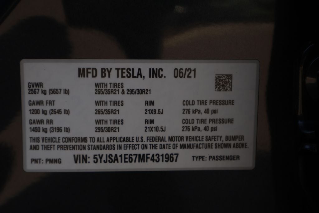 2021 Tesla Model S Plaid