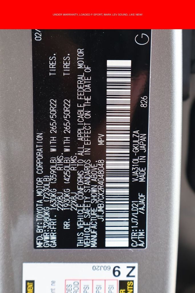 2024 Lexus LX 600 F SPORT