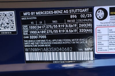 2025 Mercedes-Benz G-Class G 550 4MATIC®