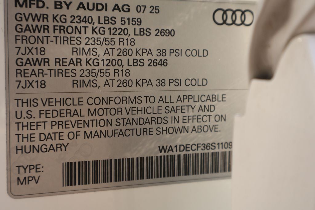 2025 Audi Q3 Premium S Line quattro
