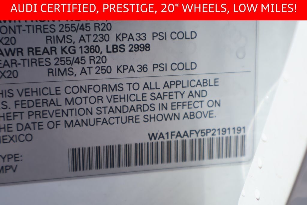 2023 Audi Q5 45 S line Prestige quattro