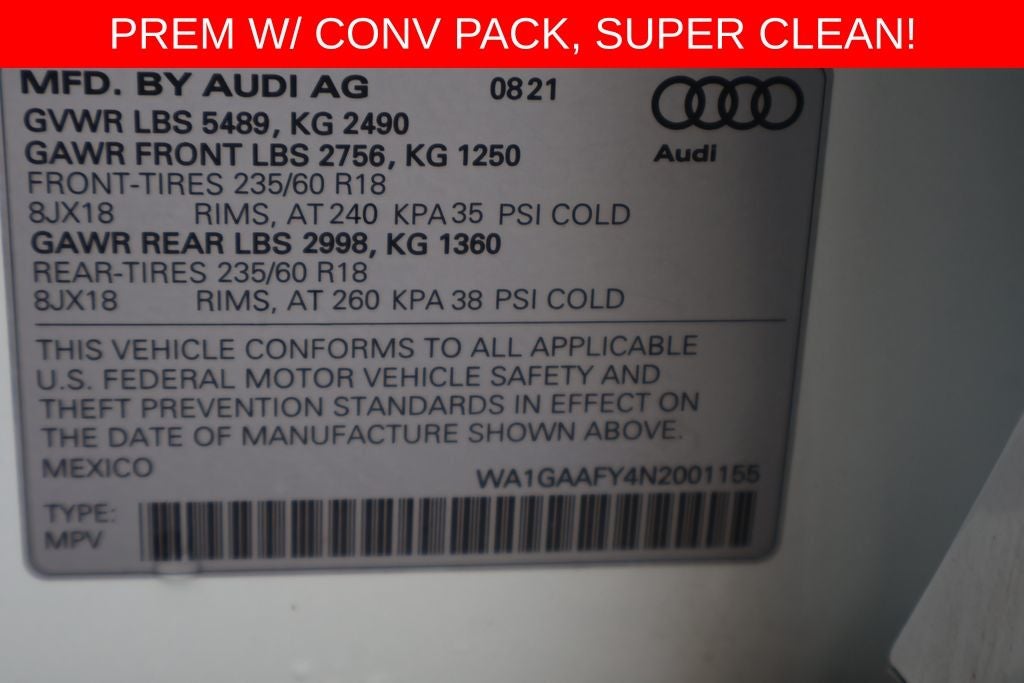 2022 Audi Q5 45 S line Premium quattro