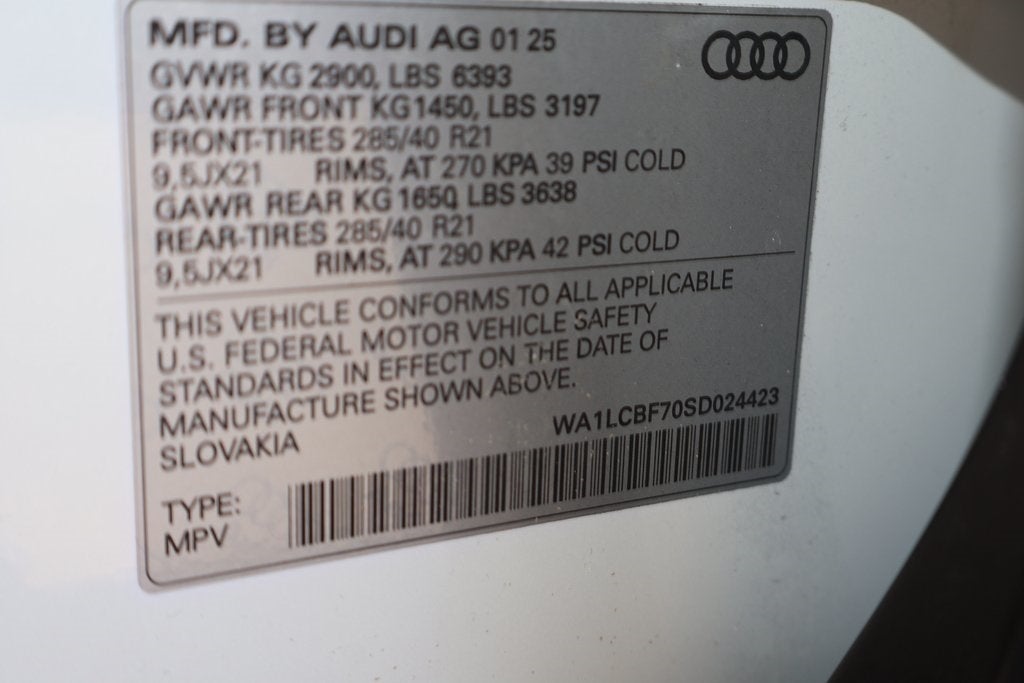 2025 Audi Q7 45 Premium Plus quattro