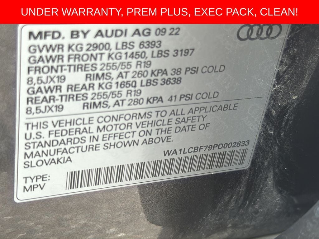2023 Audi Q7 45 Premium Plus quattro