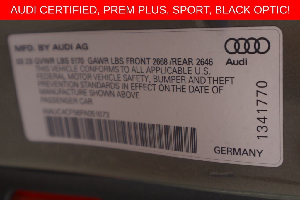 2023 Audi S5 Sportback Premium Plus quattro