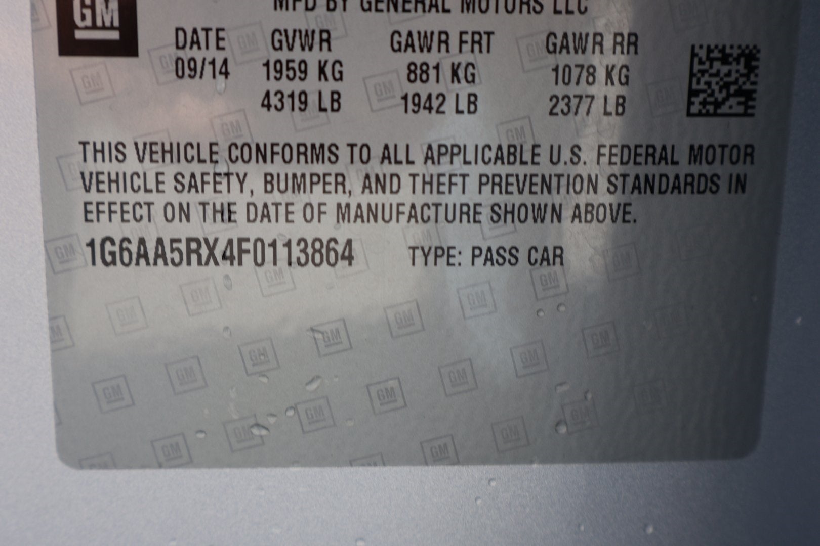 2015 Cadillac ATS 2.0L Turbo