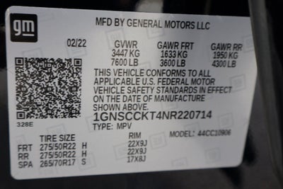 2022 Chevrolet Suburban LT