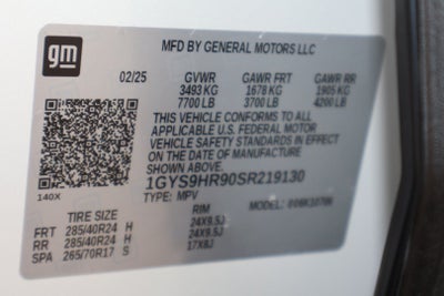 2025 Cadillac Escalade V-Series