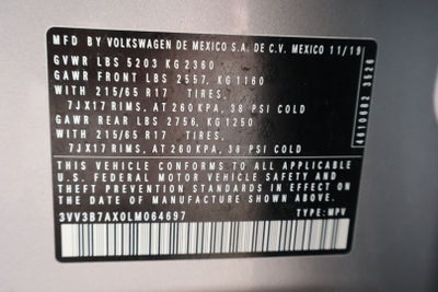 2020 Volkswagen Tiguan 2.0T SE