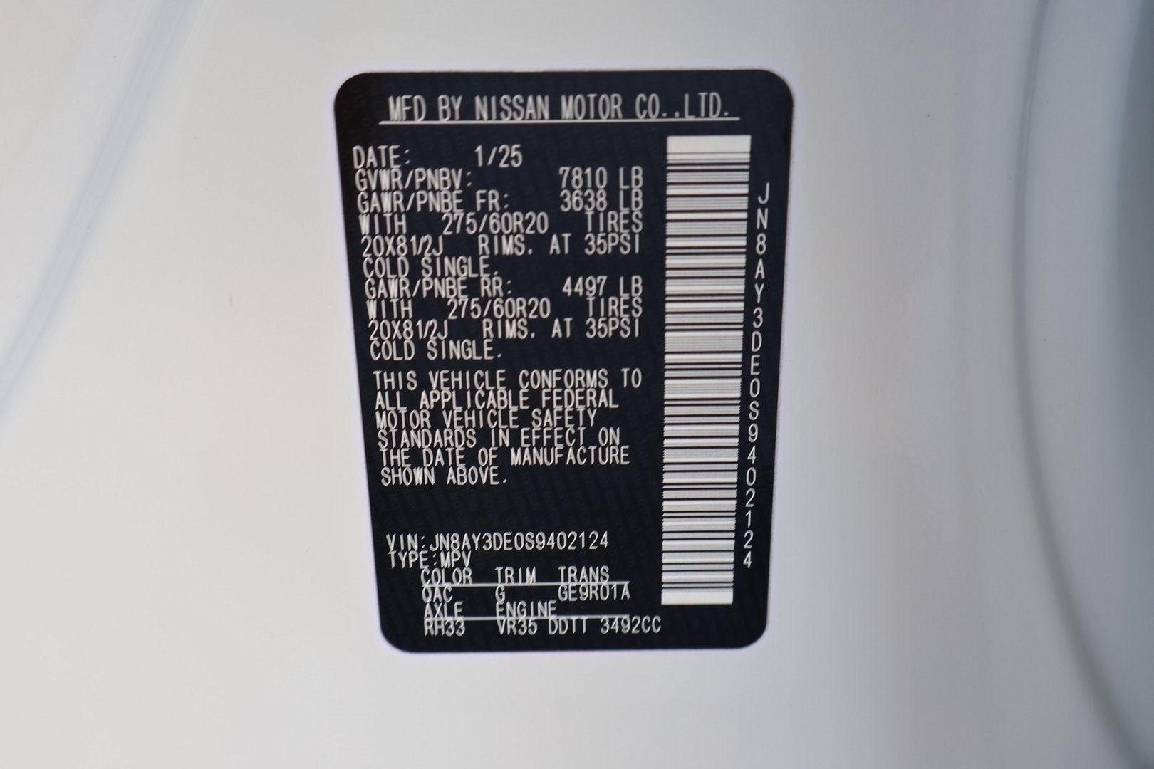 2025 Nissan Armada PRO-4X