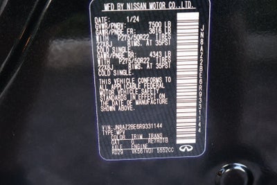 2024 INFINITI QX80 Sensory