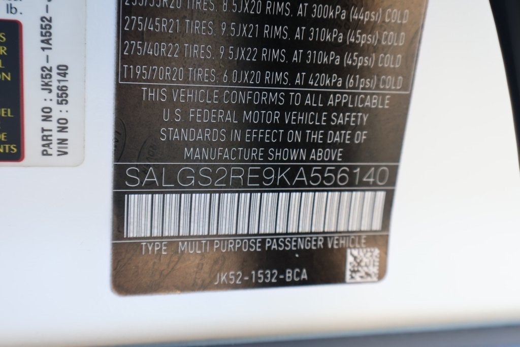 2019 Land Rover Range Rover 5.0L V8 Supercharged