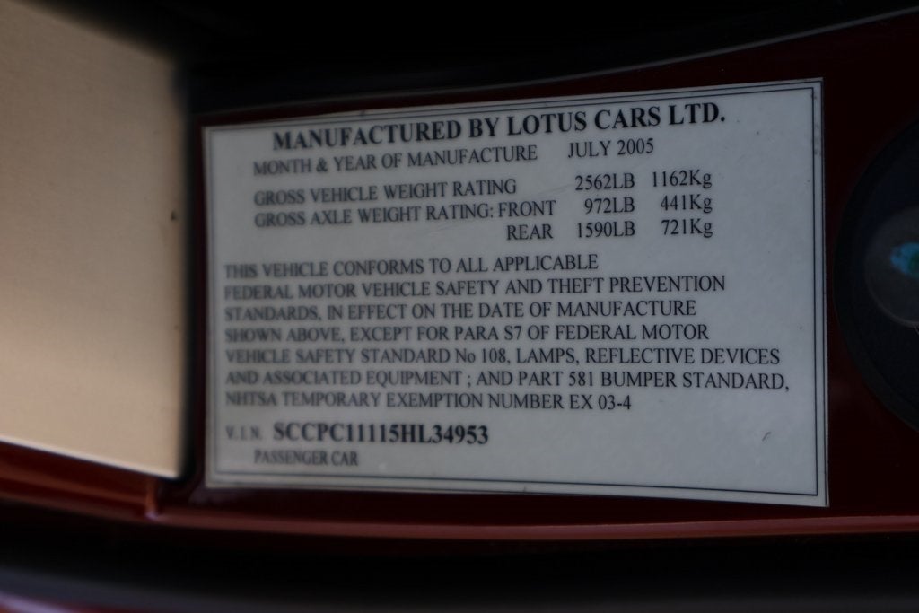 2005 Lotus Elise Base