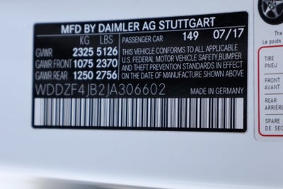 2018 Mercedes-Benz E-Class E 300