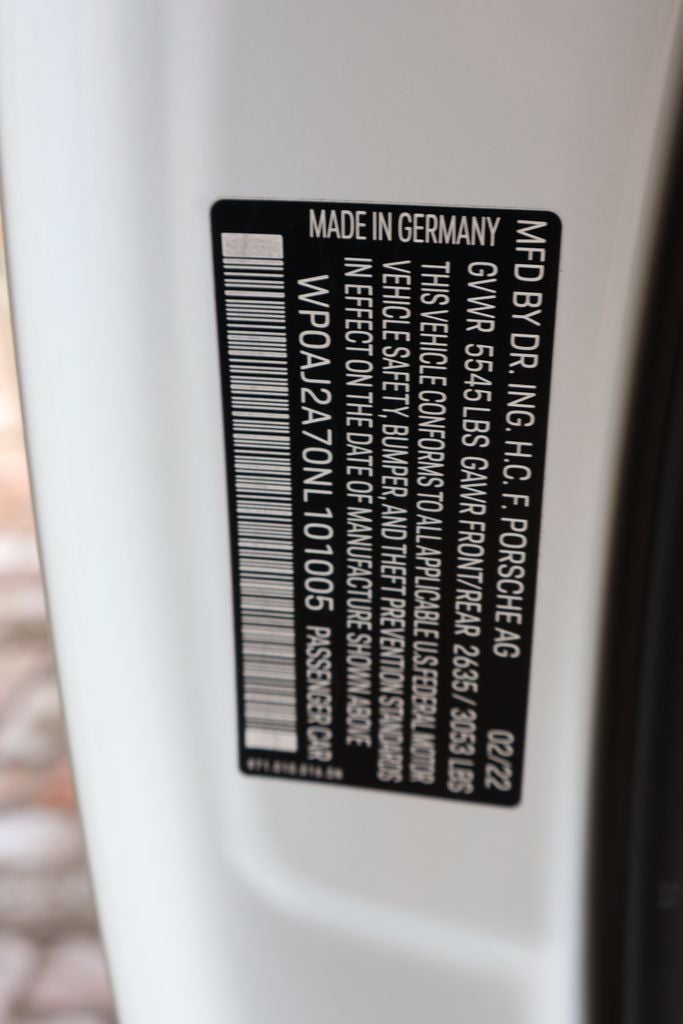 2022 Porsche Panamera Platinum Edition