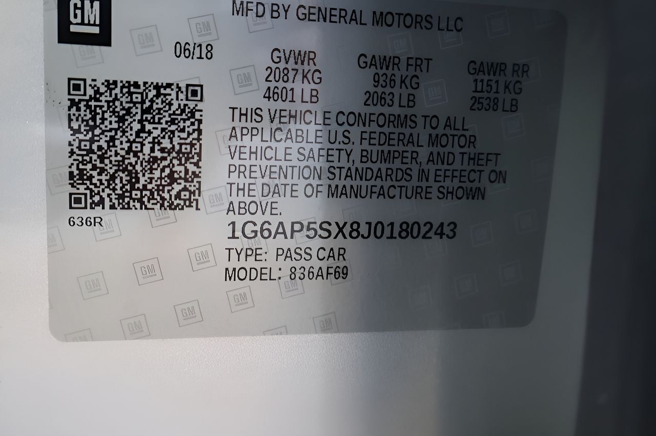 2018 Cadillac CTS 2.0L Turbo