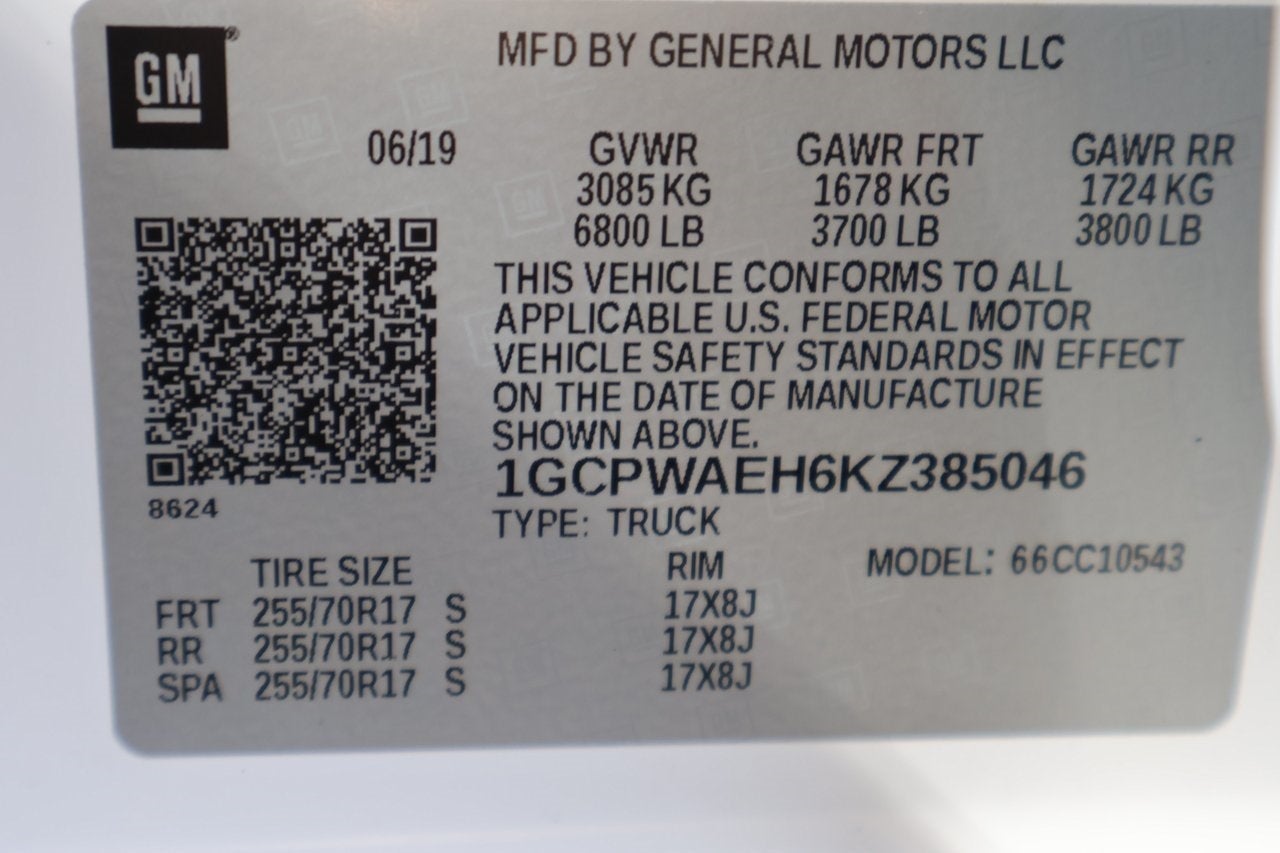 2019 Chevrolet Silverado 1500 WT