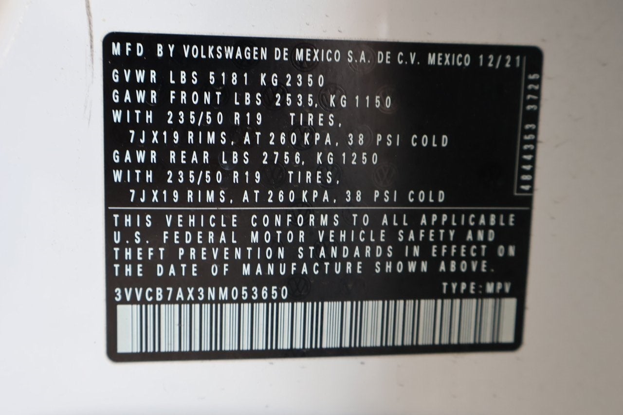 2022 Volkswagen Tiguan 2.0T SE R-Line Black