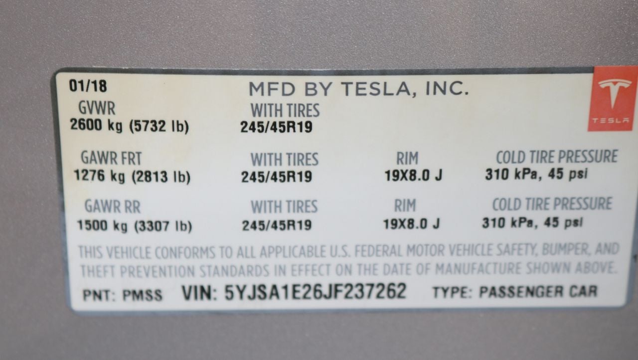 2018 Tesla Model S 75D