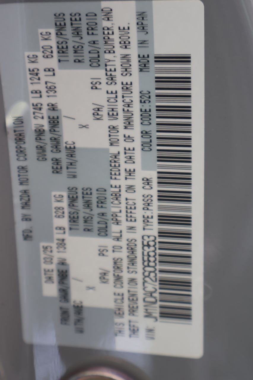 2025 Mazda Mazda MX-5 Miata Club