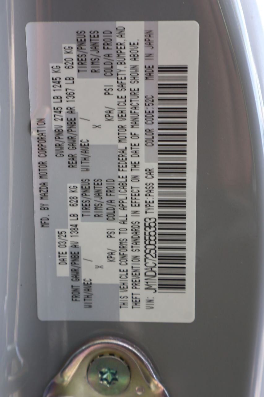 2025 Mazda Mazda MX-5 Miata Club