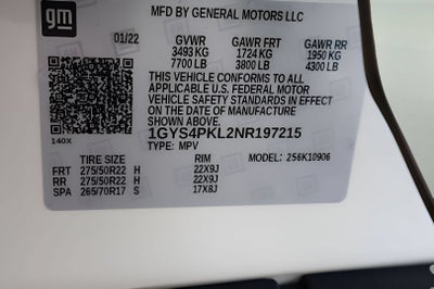 2022 Cadillac Escalade ESV Sport
