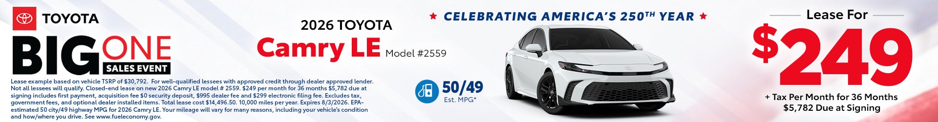 Camry special offer
