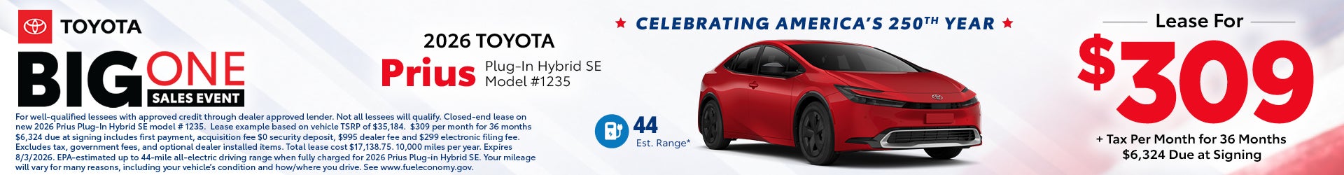 Prius special offer