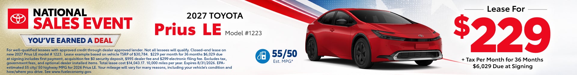 Prius special offer