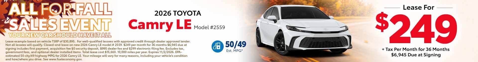 Camry special offer