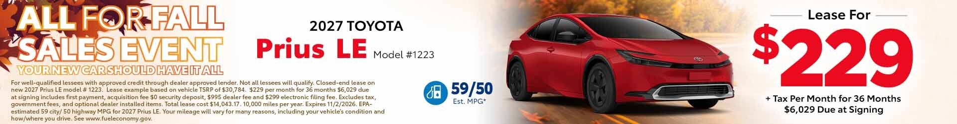 Prius special offer