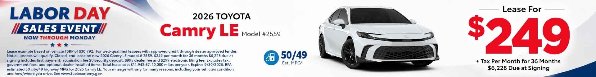 Camry special offer