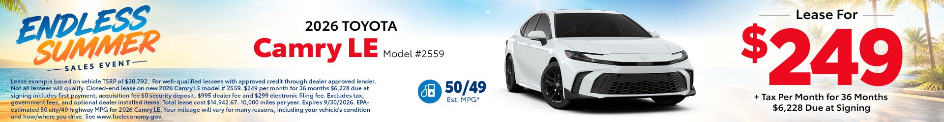 Camry special offer