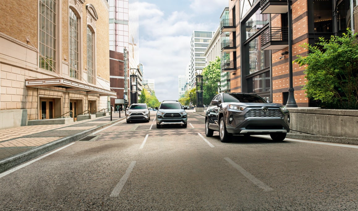 Toyota car on the road