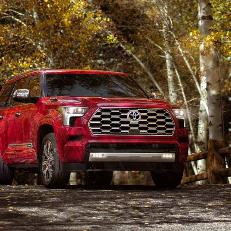 Toyota Sequoia Driving on Rural Street