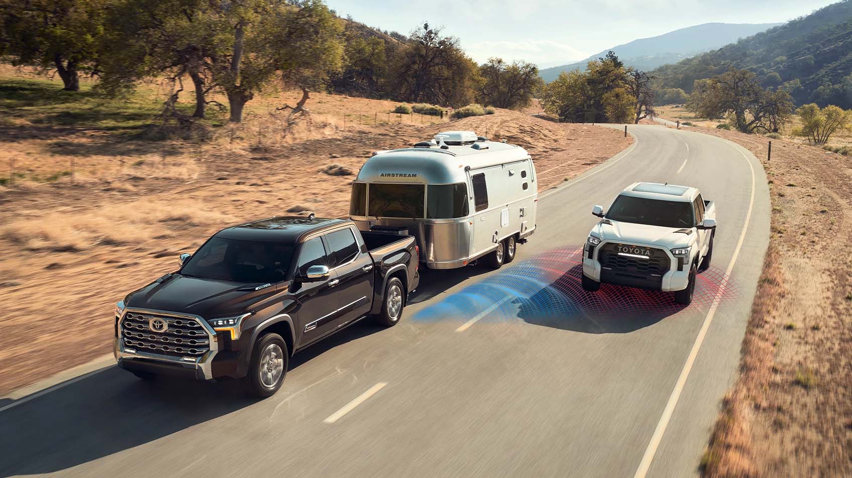 Blind Spot Monitor With Trailer Merge Warning System Activiated