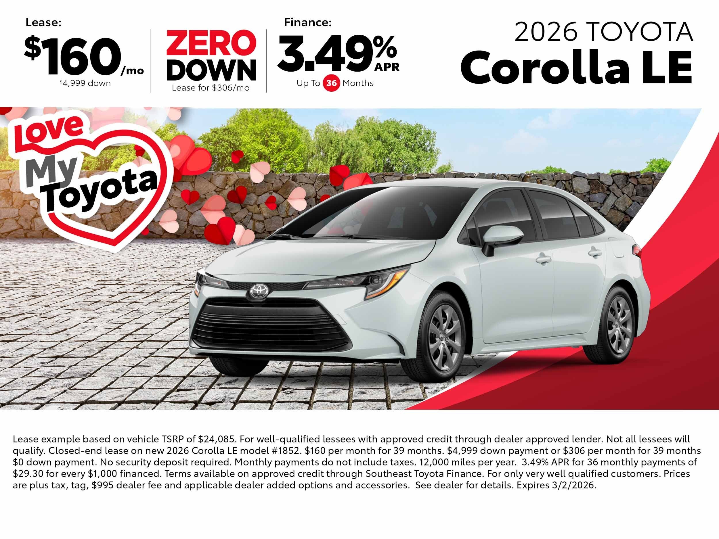 2026 corolla le