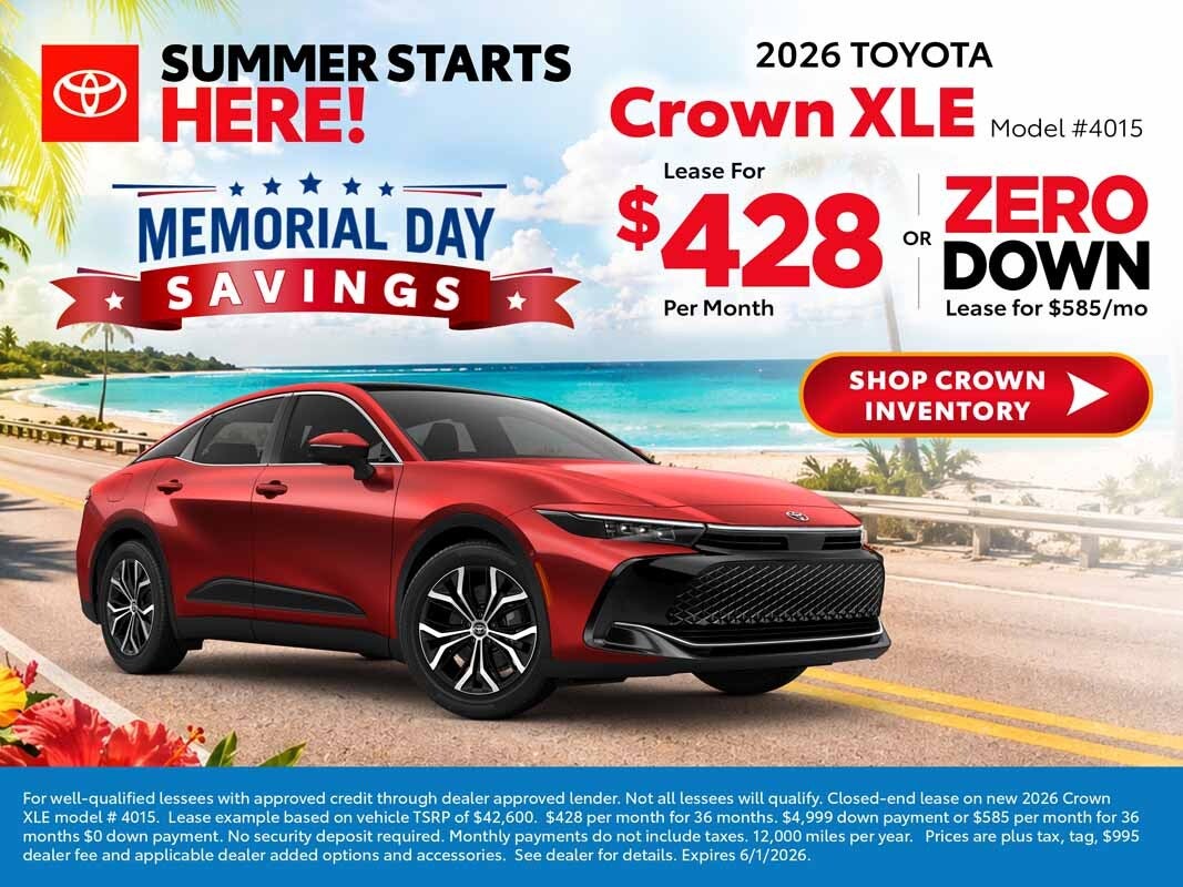 crown memorial day offers