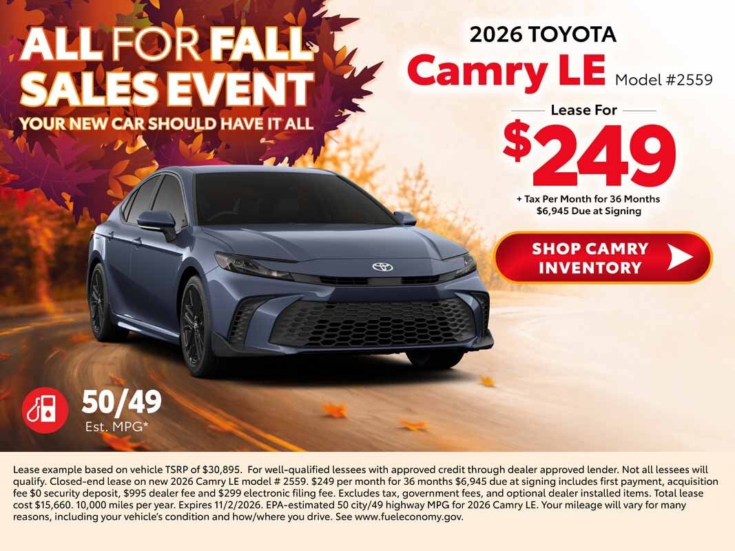 2026 toyota camry deals