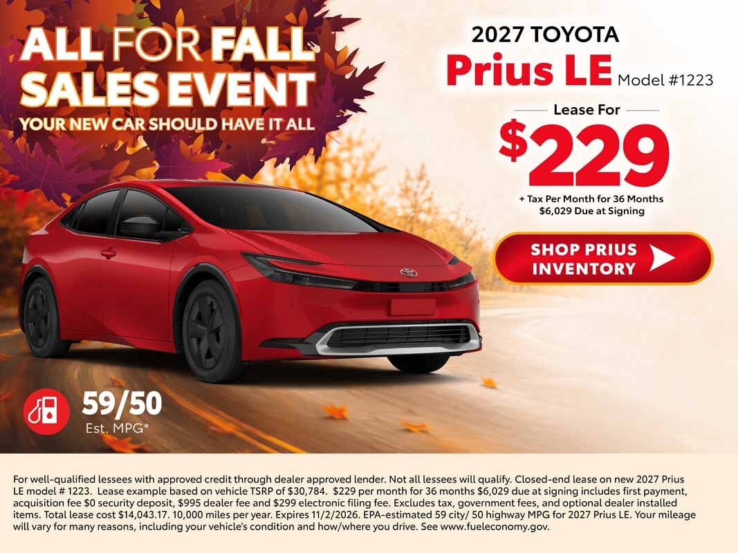 2027 toyota prius deals
