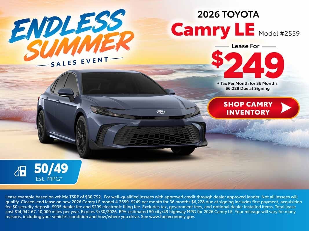 2026 toyota camry deals
