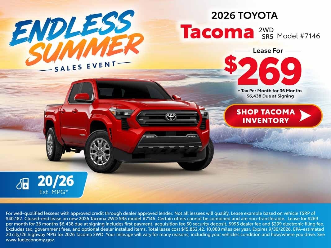 2026 tacoma deals 
