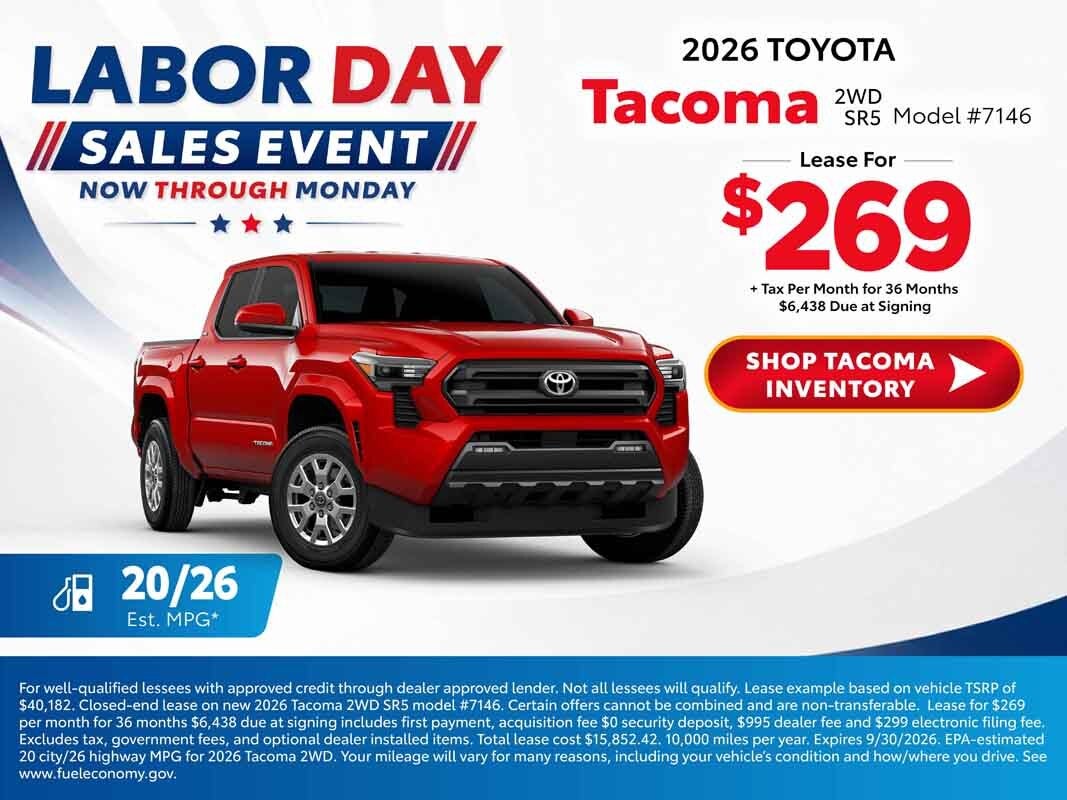 2026 tacoma deals 