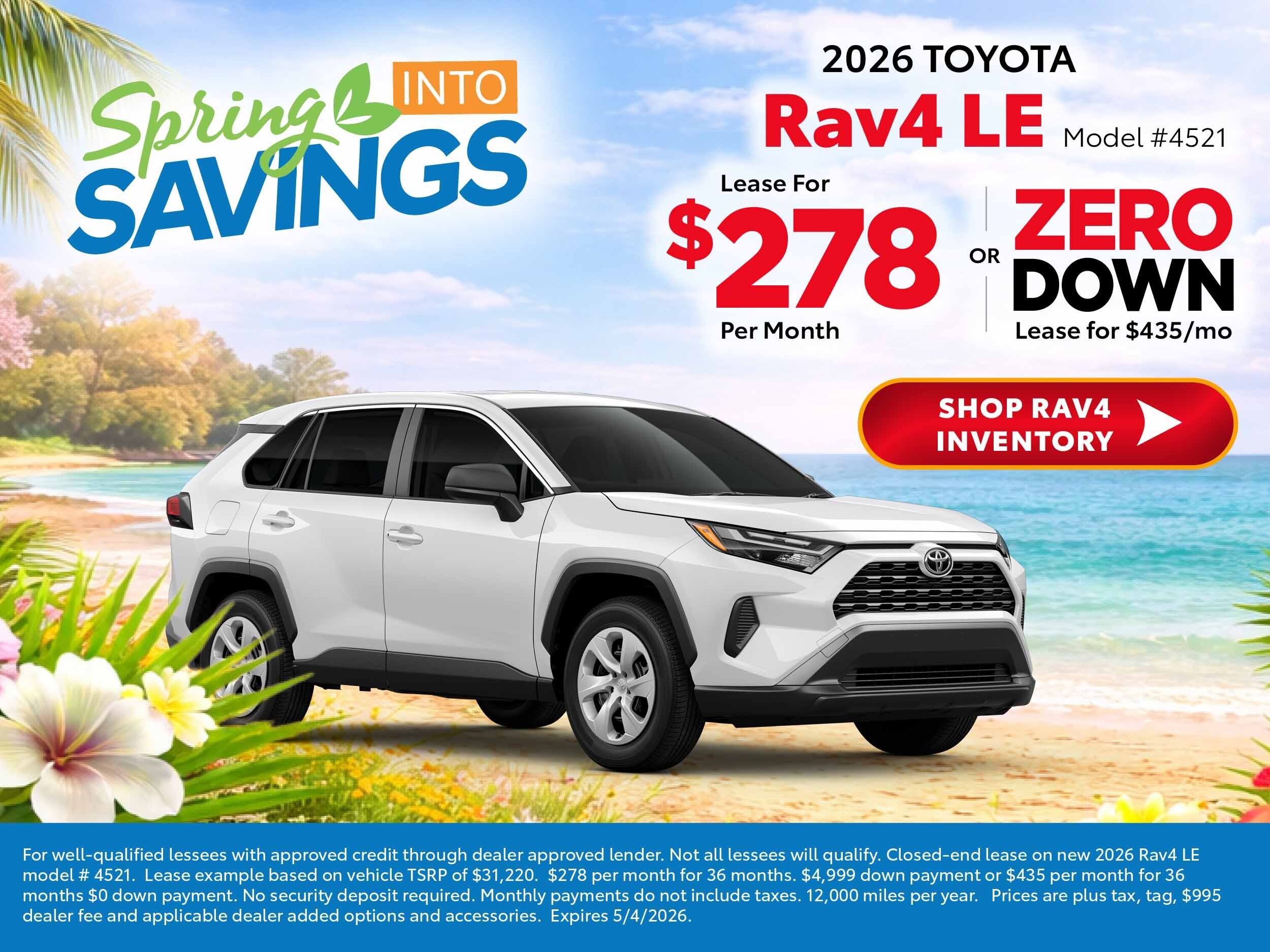 2026 toyota rav4 deals