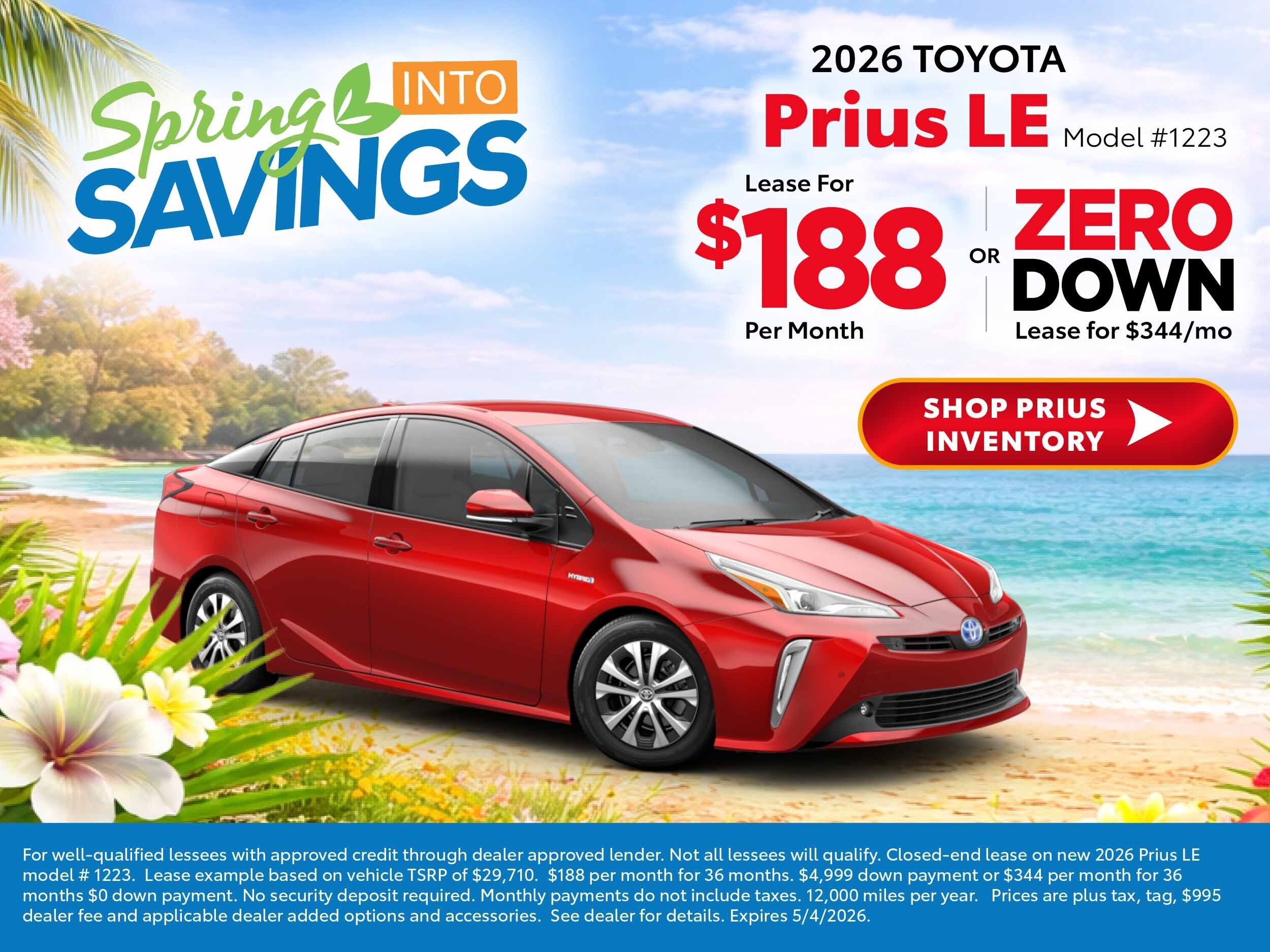2026 toyota prius deals